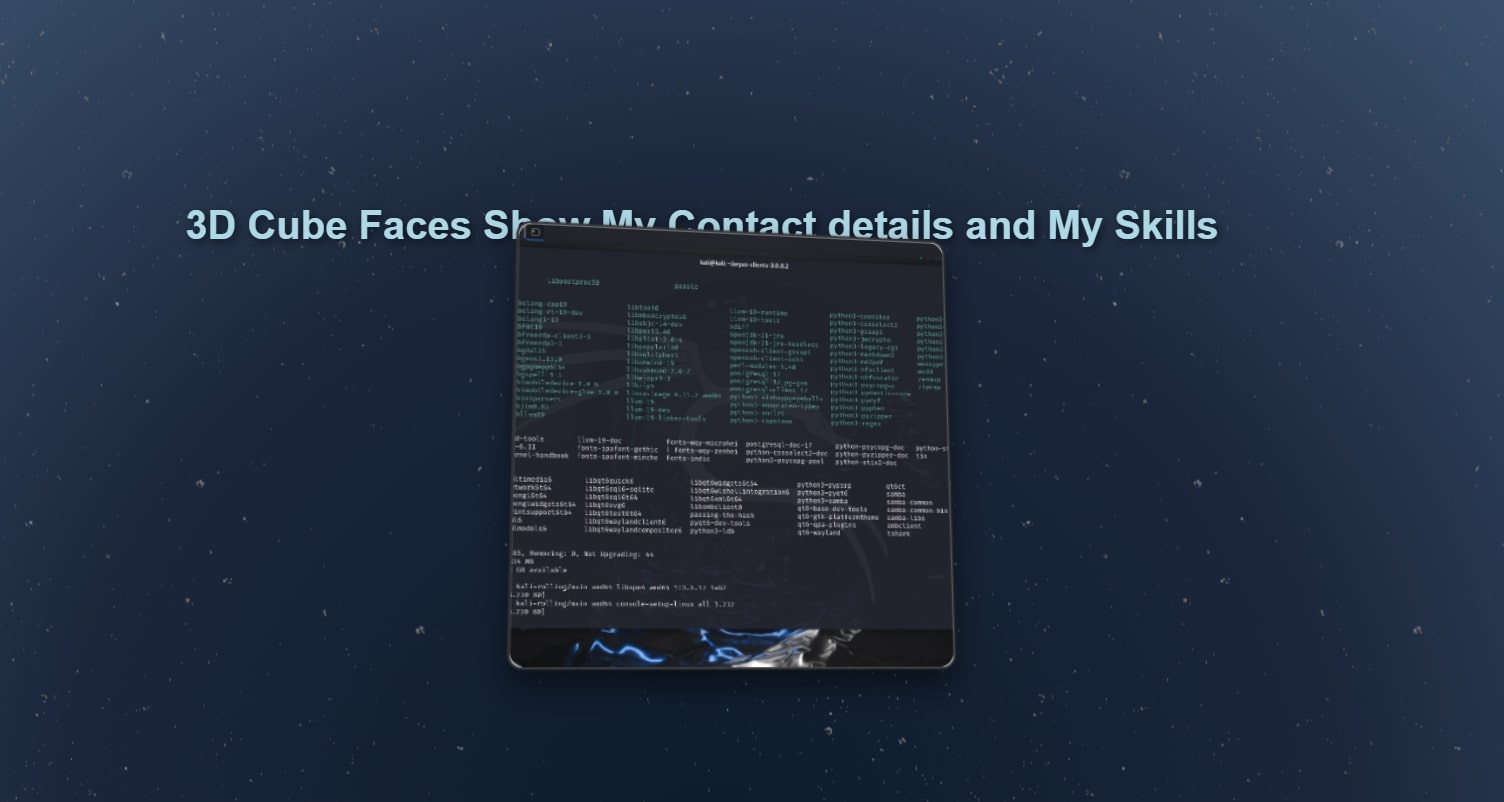 Interactive 3D Cube Visualization