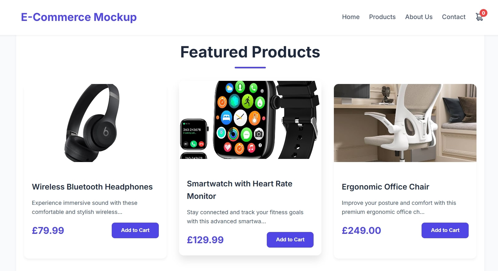 E-commerce Product Page Design
